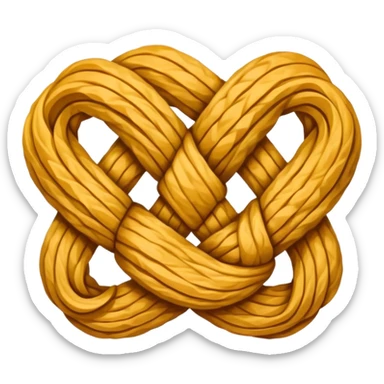 the letter "Y" as a knot sticker