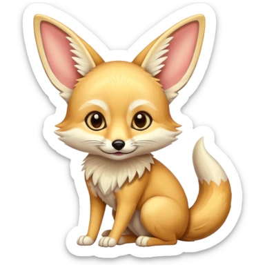 Fennec émojis clavier sticker