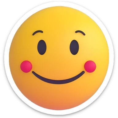 3D smiley emoji, round shape, sad face, with the text "szomcsi" sticker