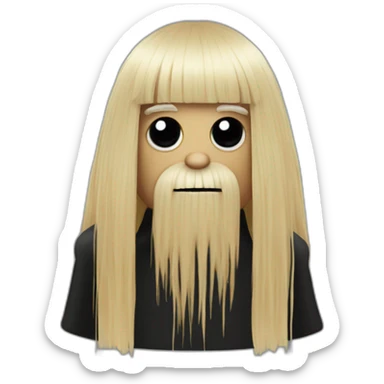 cute cousin it addams sticker