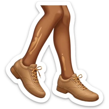 a shoe with a foot inside, stepping and showing a clear shoe print below. and leg with motion line







 sticker