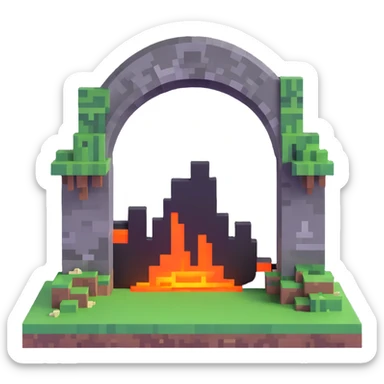 Minecraft End portal sticker
