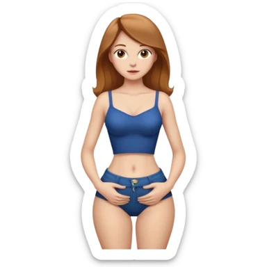 Skinny legend. Girl with Super tiny toxicly dramatic waist compared to her hips/chest sticker