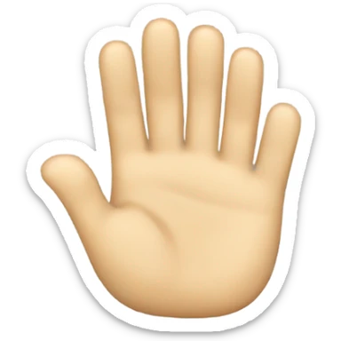 One hand clapping itself with too many fingers sticker