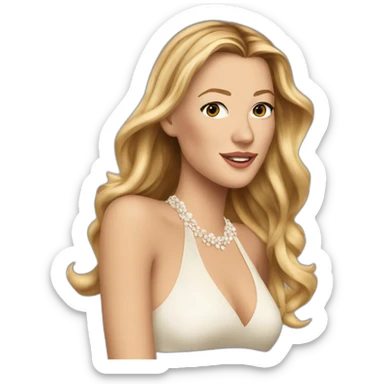 Blake lively, gossip girl sticker