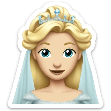 Blonde princess  sticker