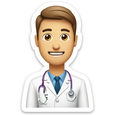 americano pidiendo atención medica sticker