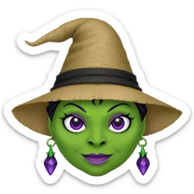 create Oogie boogie From nightmare before Christmas,maleficent and elphaba emoji from wicked. As Emojis that don’t already exists. sticker