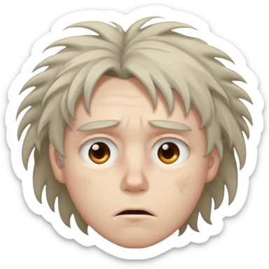 Dull and sleepy Slept for so long to numb feelings sticker