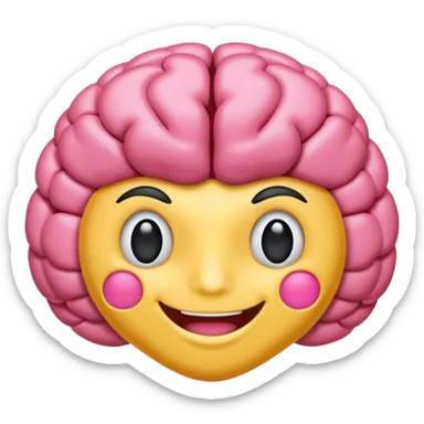 Cerebro sonriente sticker