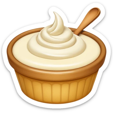 J'aimerai un emoji représentant quelque chose se crémeux sticker