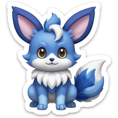 Purloin-Eevee-Espurr-Meowstic-Fakémon-hybrid-creature (full body)  sticker