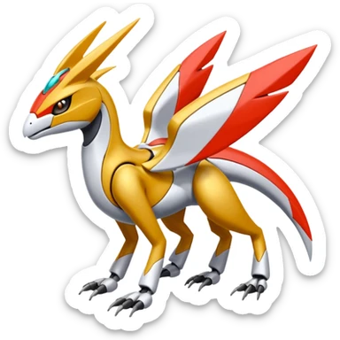 Meloetta-Latias-Metabee-Wargreymon-Protogen-Pokémon-Digimon-Fakémon-fusion-hybrid-creature sticker