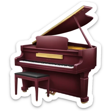 Piano burgundy sticker