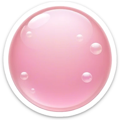 Light pink bubbles sticker