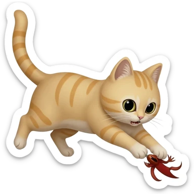 cat attack sticker
