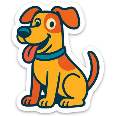 funny dog sticker
