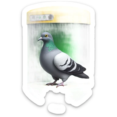 https://www.emojis.com/emoji/realistic-pigeon-yellow-green-R7fMwsTeXFy in https://www.emojis.com/emoji/disk-of-quartz-in-valve-vacuum-tube-YRta95YF2bm sticker