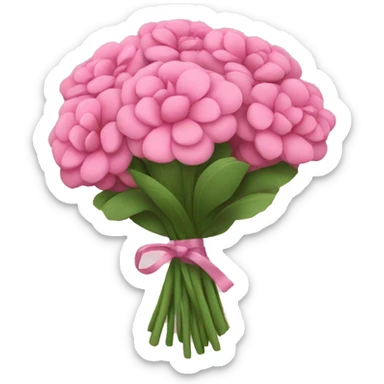 pink bouquet sticker