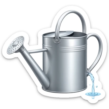 watering can with water coming out of it sticker