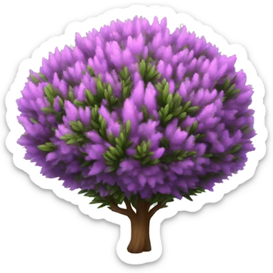 A large heather bush sticker