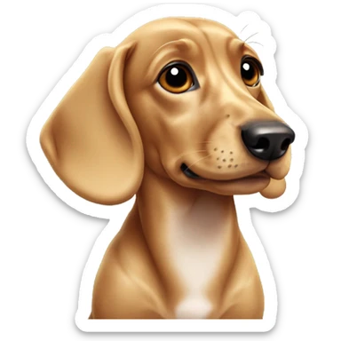 marble dachshund sticker