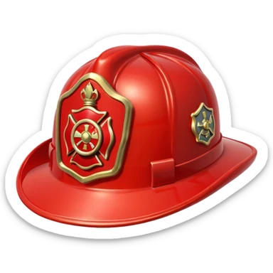 fireman hat sticker