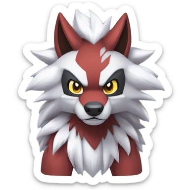  Incineroar Zoroark Lycanroc Nickit Fakemon sticker