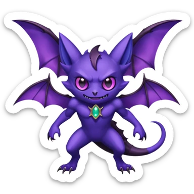 Sableye-Noibat-fusion (full body) sticker