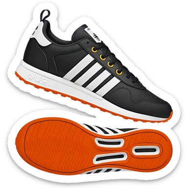 Adidas terliği tutan el sticker