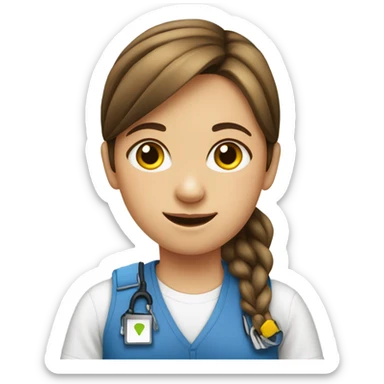 behavior technician girl autism kids sticker