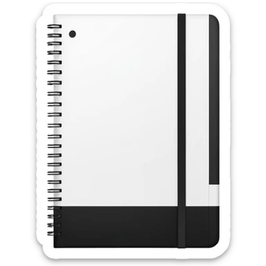 I want you to create a notebook with this cover sticker