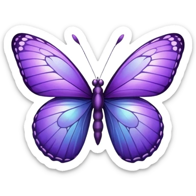mariposa morada sticker