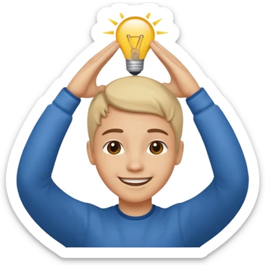 😝 avec main derrière la tête  sticker