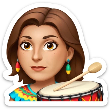 Festive Drummer sticker