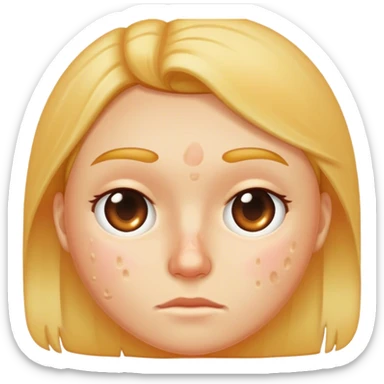 a lot of acne sticker