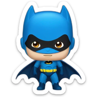 Bat man blue sticker