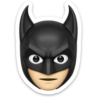 A batman emoji sticker