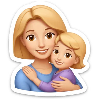 A loving mother figure with a warm smile sticker