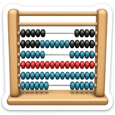 abacus design very different styles. sticker