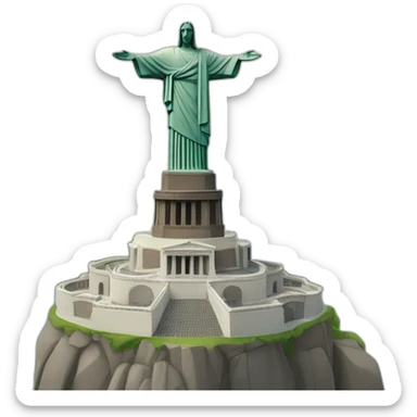 The statue of Christ the Redeemer sticker
