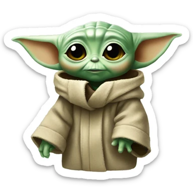 baby yoda sticker