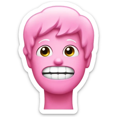 just a pink gum without face sticker