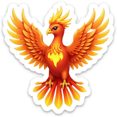 Phoenix rising sticker