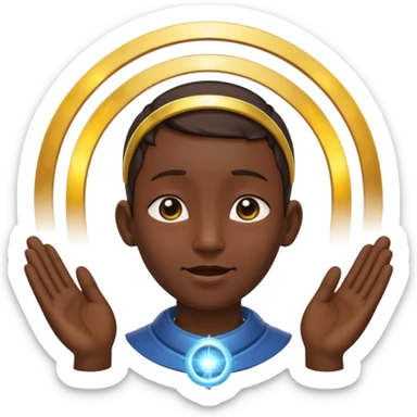 an ear praising God sticker