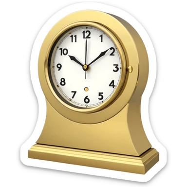 modern mantel clock sticker