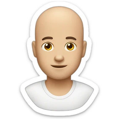 Baldness sticker