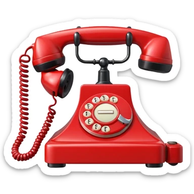 red telephone sticker