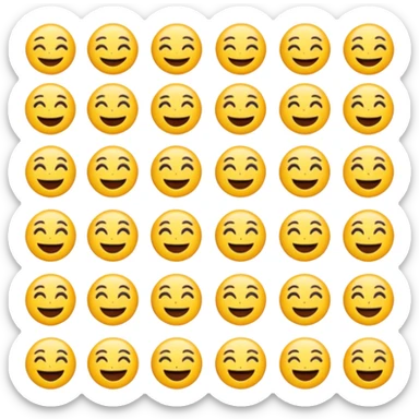 Lost média emojis joyeux noir sticker