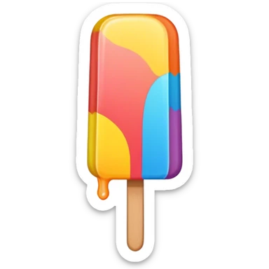 Popsicle, fat size sticker